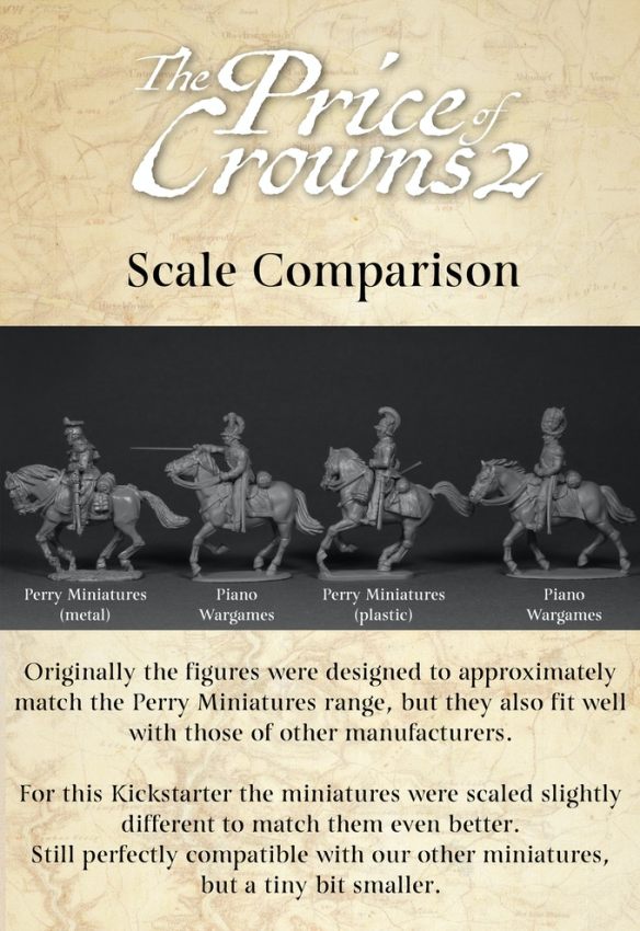 Piano Wargames cavalry size comparison